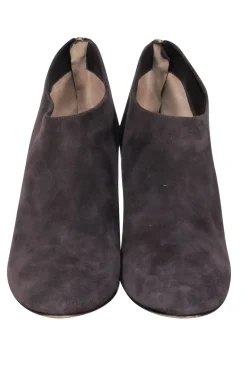 Jimmy Choo - Brown Suede Heeled Booties Sz 10