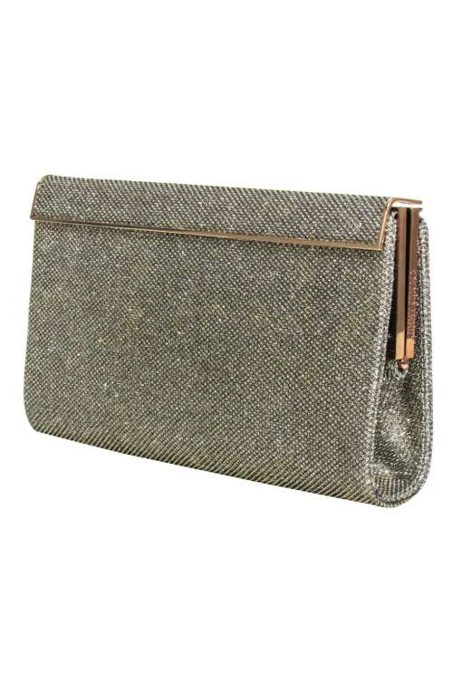 Jimmy Choo - Gold Metallic Rectangular Clutch