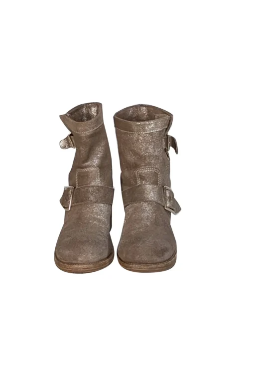 Jimmy Choo - Gold Metallic Low Boots Sz 7