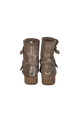 Jimmy Choo - Gold Metallic Low Boots Sz 7