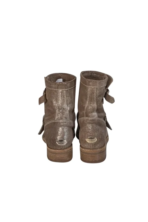 Jimmy Choo - Gold Metallic Low Boots Sz 7