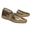 Jimmy Choo - Gold Textured Espadrille Flats Sz 7