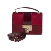 Jimmy Choo - Maroon Calf Hair & Leather Crossbody Bag