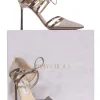 Jimmy Choo - Nude Metallic Pointed Toe Pumps Sz 8