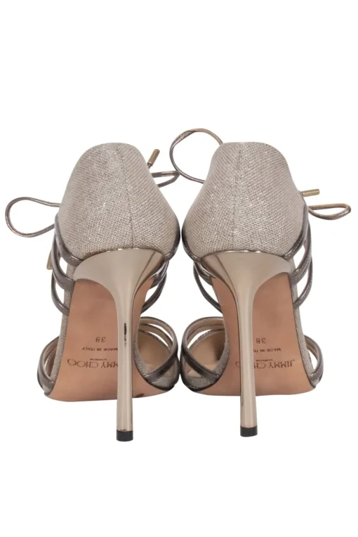 Jimmy Choo - Nude Metallic Pointed Toe Pumps Sz 8