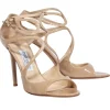 Jimmy Choo - Nude Patent Leather Open-Toe Heels Sz 10.5
