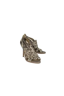 Jimmy Choo - Snakeskin Sandal Pumps Sz 7