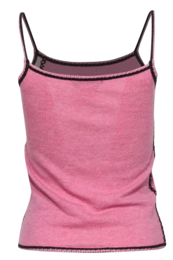John Galliano - Vintage Pink Patchwork Wool Blend Camisole Sz S