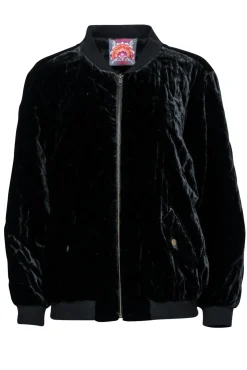 Johnny Was - Black Velvet Bomber Jacket Sz M
