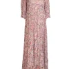 Johnny Was - Light Pink & Multicolor Floral Print Dress Sz M