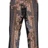 Johnny Was - Navy & Multicolor Floral Paisley Print Pants Sz 4