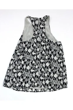 Joie - Black & Grey Abstract Print Tank Sz XS