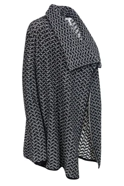 Joie - Black & White Open Front Cardigan Sz M