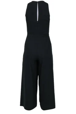Joie - Black Wide-Leg Skirt-Style Tie Waist Jumpsuit Sz 0