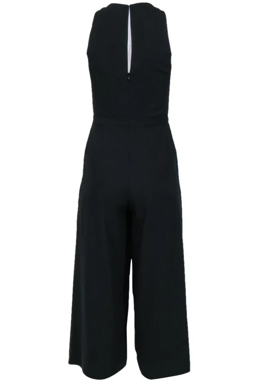 Joie - Black Wide-Leg Skirt-Style Tie Waist Jumpsuit Sz 0
