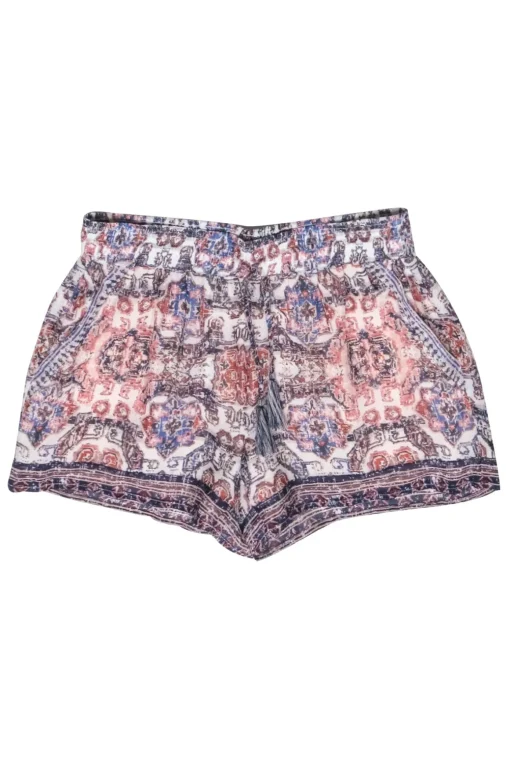 Joie - Blue w/ Rust Boho-Print Shorts Sz S