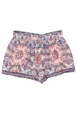 Joie - Blue w/ Rust Boho-Print Shorts Sz S
