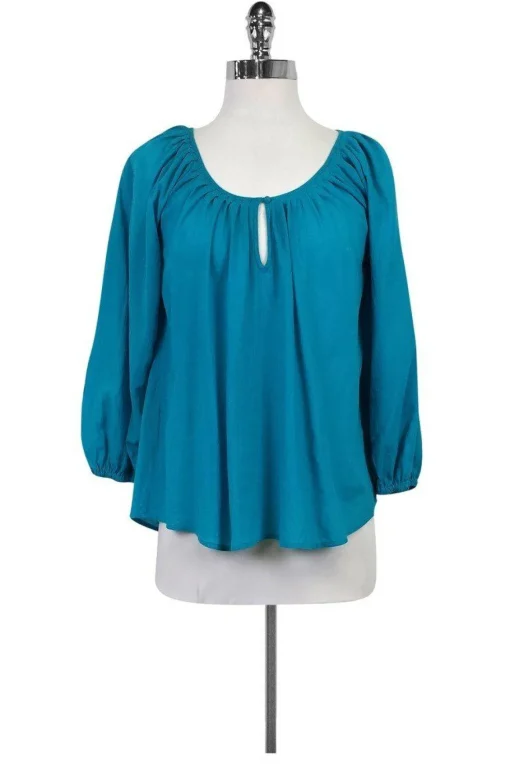 Joie - Bright Blue Cotton Blouse Sz XS