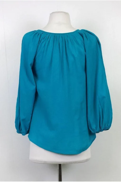 Joie - Bright Blue Cotton Blouse Sz XS