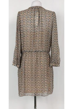 Joie - Brown & Teal Silk Dress Sz XS