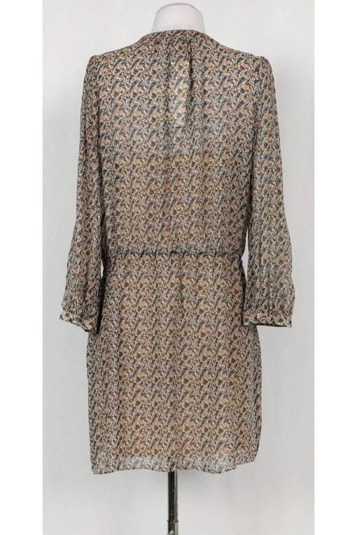Joie - Brown & Teal Silk Dress Sz XS