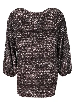 Joie - Brown & White Silk Top Sz M