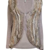 Joie - Brown Knit Cardigan w/ Rabbit Fur Front Sz XS
