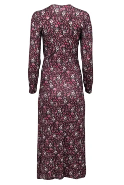 Joie - Brown w/ Multicolor Floral Print Ruched Maxi Dress Sz S