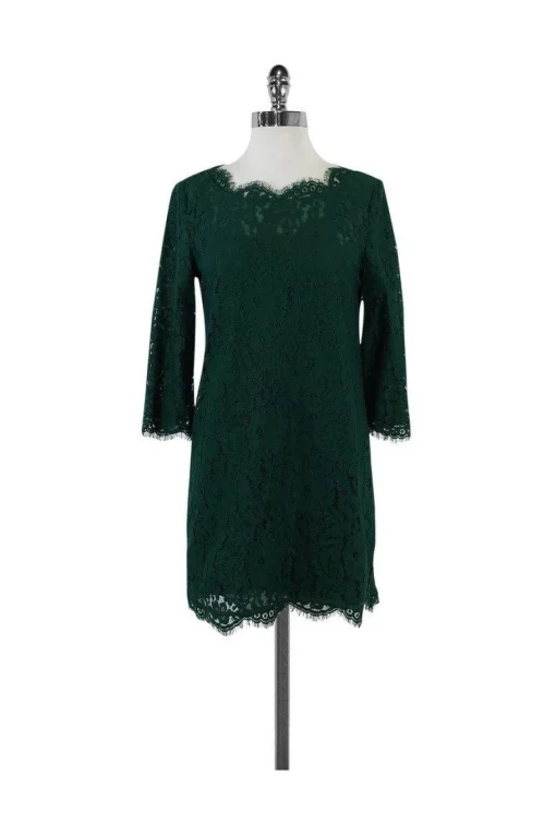 Joie - Hunter Green Lace Dress Sz XS