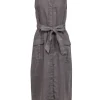 Joie - Olive Green Linen Sleeveless Button Front Dress Sz M