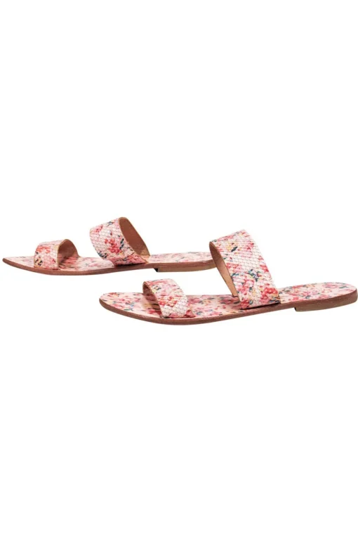 Joie - Pink Floral Print Double Strap Sandals Sz 7