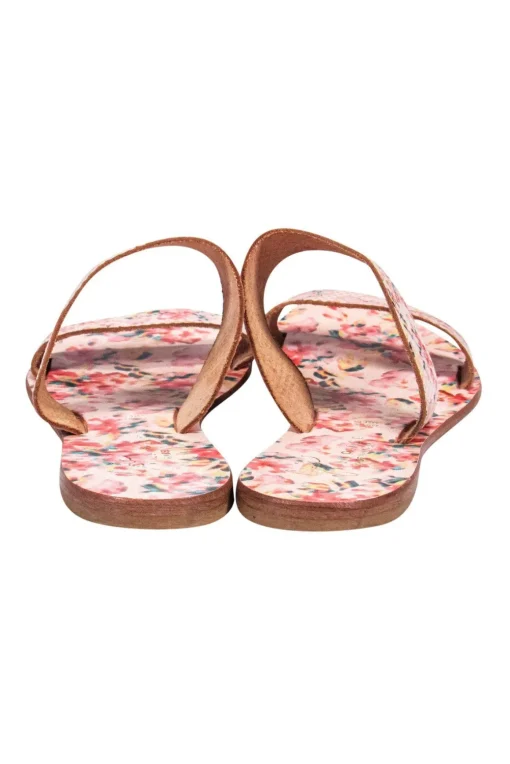 Joie - Pink Floral Print Double Strap Sandals Sz 7
