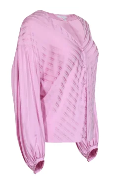 Joie - Pink Lavender Balloon Blouse w/ Front Buttons Sz M