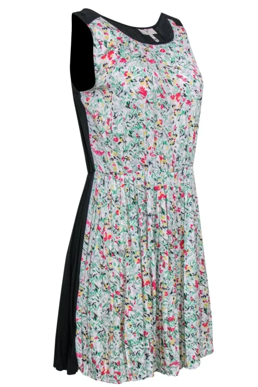 Joie - Pleated Floral Dress Sz S