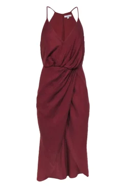 Joie - Rust Red Tulip Front Midi Dress Sz S
