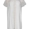 Joie - White Shift Dress w/ Crochet Details Sz M