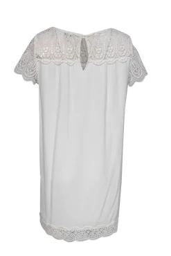 Joie - White Shift Dress w/ Crochet Details Sz M