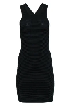 Jonathan Simkhai - Black Ribbed Bodycon Midi Dress Sz XS