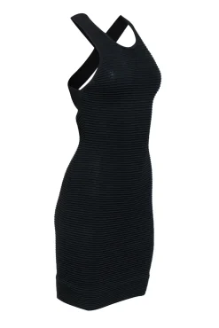 Jonathan Simkhai - Black Ribbed Bodycon Midi Dress Sz XS