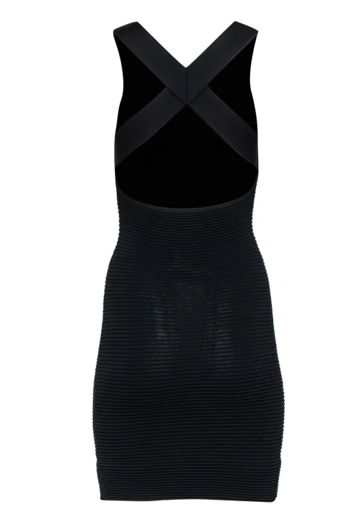 Jonathan Simkhai - Black Ribbed Bodycon Midi Dress Sz XS