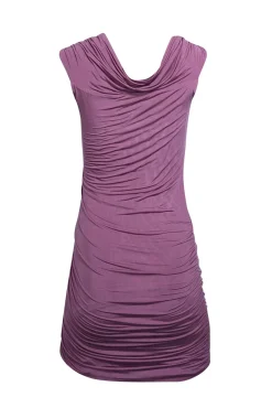 Jonathan Simkhai - Mauve Ruched Off-the-Shoulder Dress Sz S