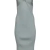Jonathan Simkhai - Mint Green Ribbed One Shoulder Dress Sz L