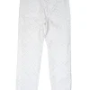Jonathan Simkhai - White Eyelet Lace Jeans w/ Buttoned Sides Sz 2