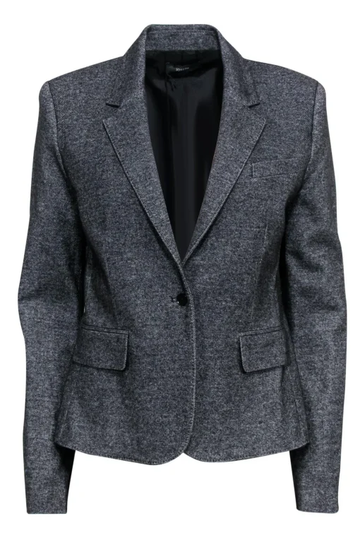 Joseph - Gray Heathered Single Button Blazer Sz 10
