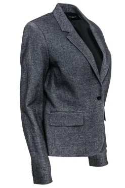 Joseph - Gray Heathered Single Button Blazer Sz 10