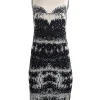Just Cavalli - Black & Ivory Print Sleeveless Dress Sz 8