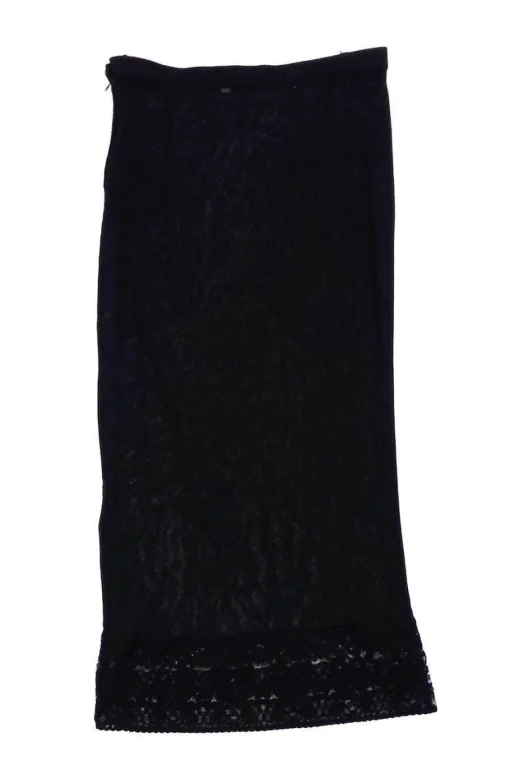 Karl Lagerfeld - Black Skirt Slip w/Lace Hem Sz 8