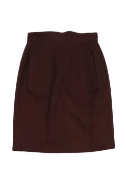 Karl Lagerfeld - Brown Wool Skirt Sz 2