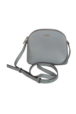 Kate Spade - Baby Blue Pebbled Leather Dome Crossbody Bag