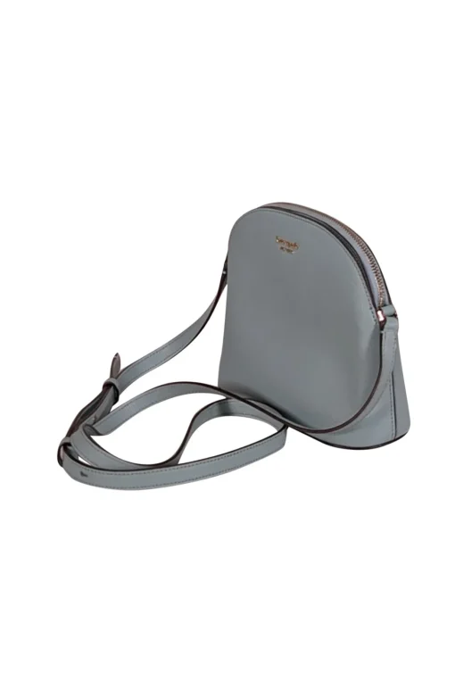 Kate Spade - Baby Blue Pebbled Leather Dome Crossbody Bag